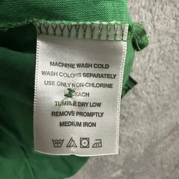 Roaman's Women's Large Green Shirt Dress‎ Modern Circle Design Casual Summer - Picture 6 of 9